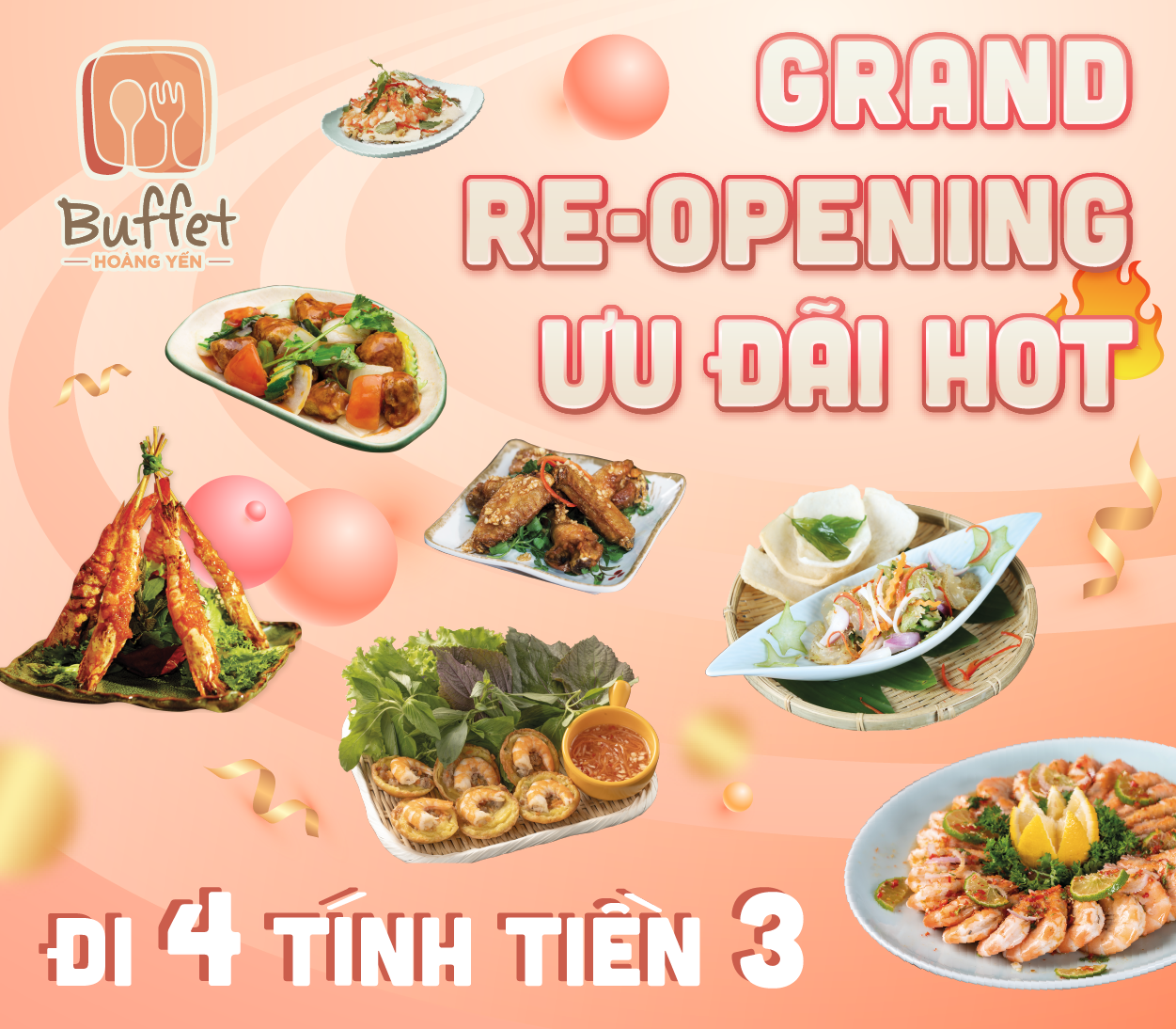 HOÀNG YẾN BUFFET TẠI QUẬN 1 MANG ĐẾN TRẢI NGHIỆM ẨM THỰC VIỆT ĐẲNG CẤP